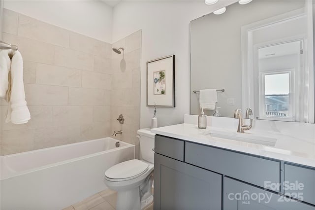1132 Meander Ln, Waxhaw, NC 28173 - full bathroom featuring vanity, bathtub / shower combination, and tile patterned flooring