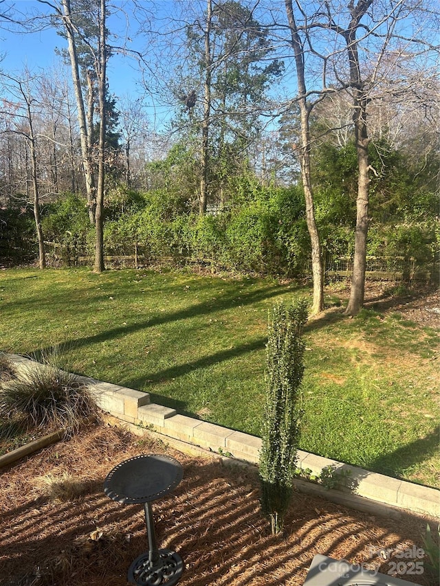 view of community with a lawn