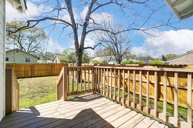 1116 Carolina Ave, Rock Hill, SC 29730 - deck featuring a fenced backyard and a residential view