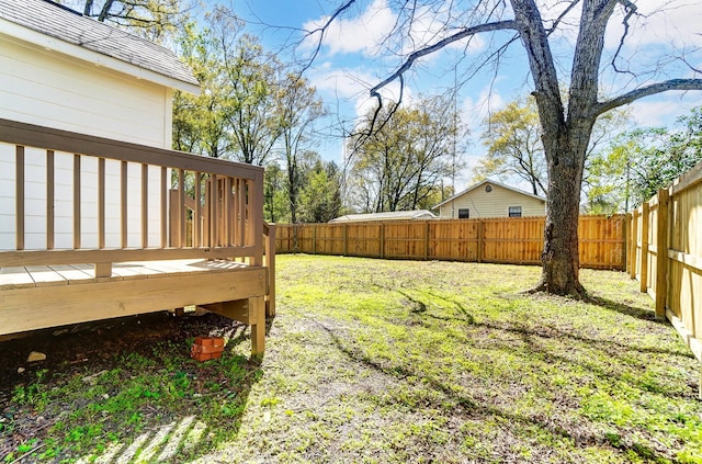 1116 Carolina Ave, Rock Hill, SC 29730 - view of yard featuring a fenced backyard and a deck
