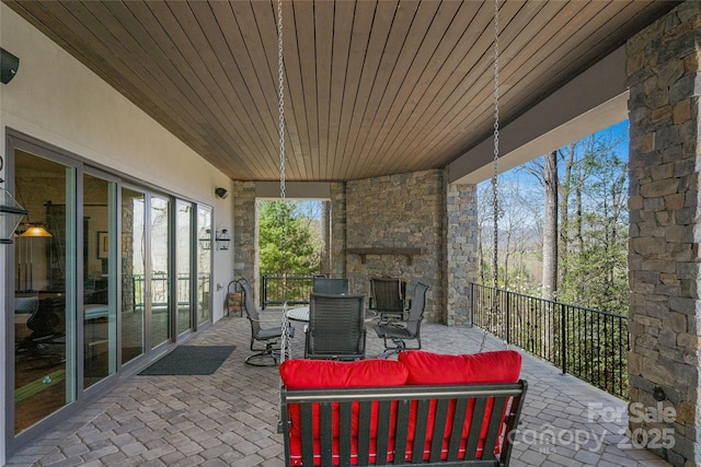 349 Stoneledge Trl, Arden, NC 28704 - view of patio / terrace with an outdoor hangout area