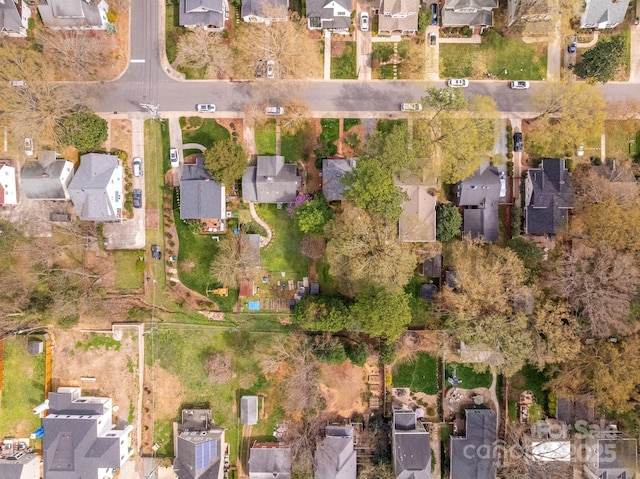 drone / aerial view featuring a residential view