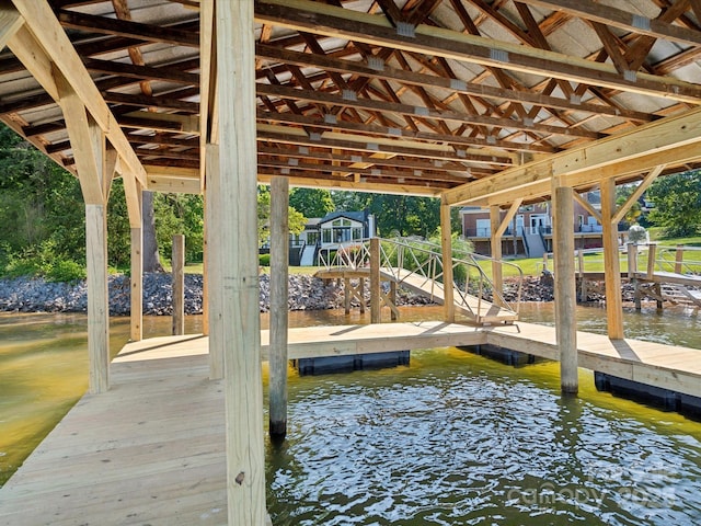 view of dock