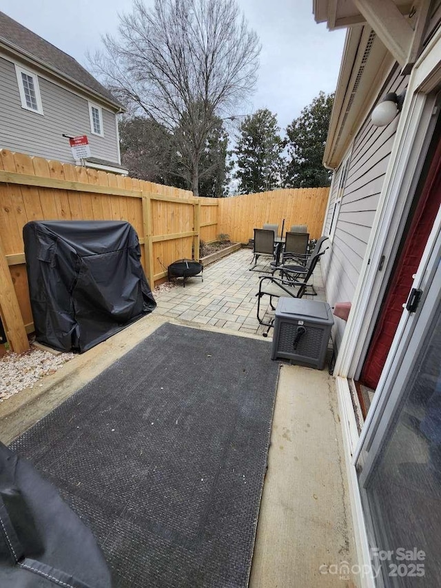 18224 Taffrail Way, Cornelius, NC 28031 - view of patio / terrace with a fenced backyard and area for grilling
