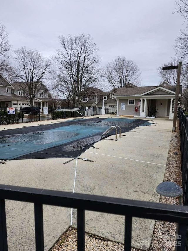 18224 Taffrail Way, Cornelius, NC 28031 - pool featuring fence, a residential view, and a patio area