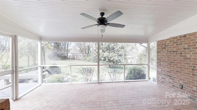 116 Jonas Dr, Lincolnton, NC 28092 - unfurnished sunroom featuring ceiling fan and a wealth of natural light