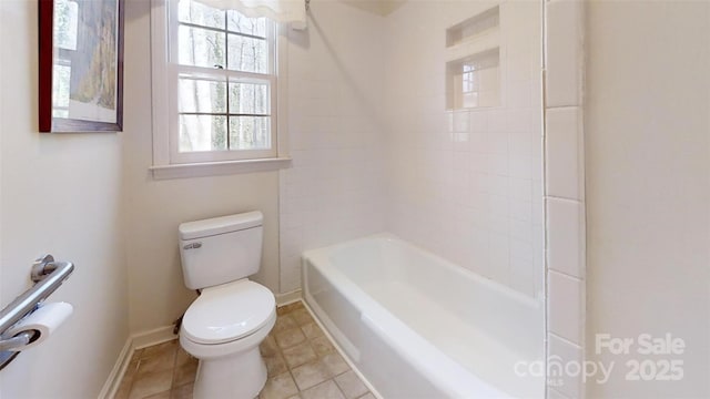 116 Jonas Dr, Lincolnton, NC 28092 - bathroom featuring baseboards, toilet, and tile patterned floors