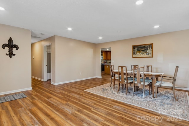 12 Hutchinson Woods Dr, Fletcher, NC 28732 - dining room featuring baseboards, light wood-style floors, and recessed lighting