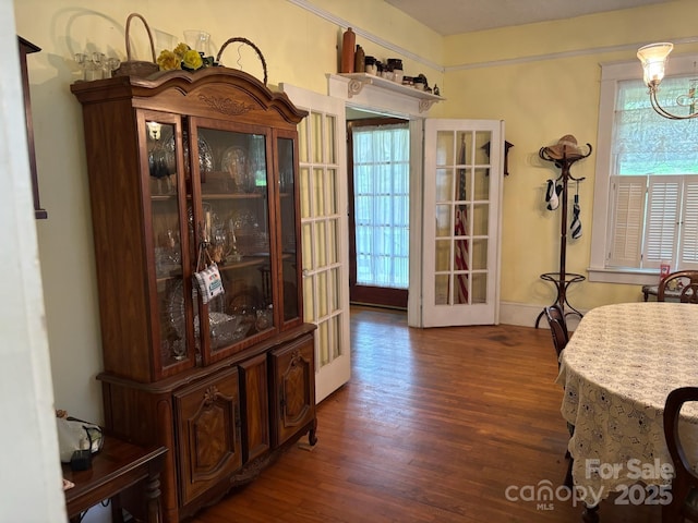 212 S Mitchell Ave, Bakersville, NC 28705 - dining room featuring dark wood finished floors