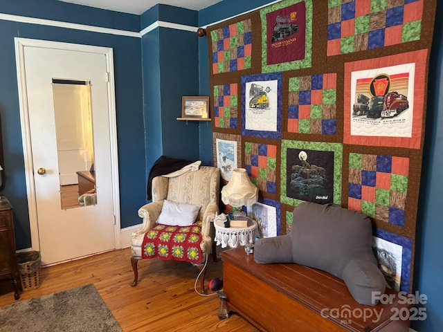 212 S Mitchell Ave, Bakersville, NC 28705 - living area with wood finished floors