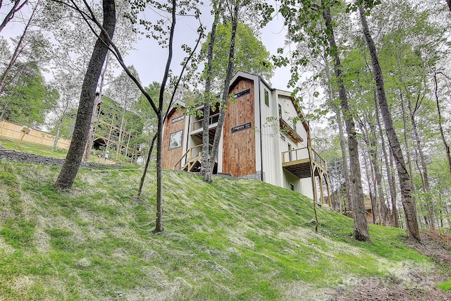 181 Curly Maple Dr, Canton, NC 28716 - view of yard with a deck and fence