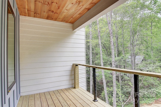 181 Curly Maple Dr, Canton, NC 28716 - wooden deck with a forest view