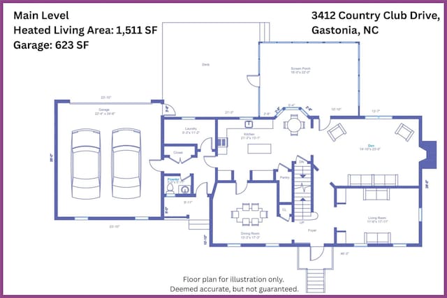 3412 Country Club Dr, Gastonia, NC 28056 - photo 4