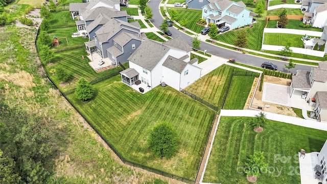 drone / aerial view featuring a residential view