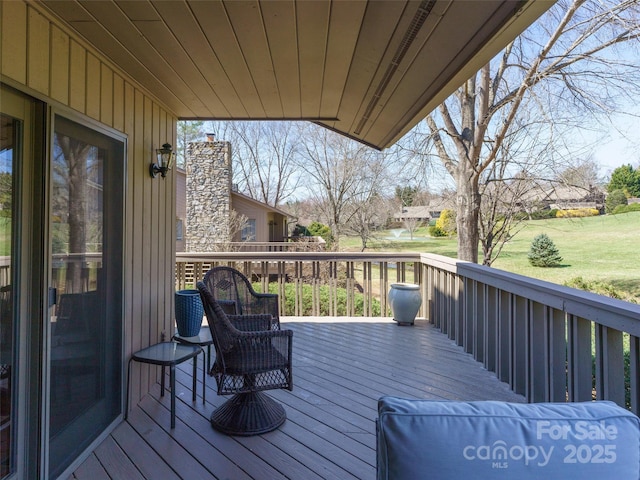 12 Clubside Dr, Asheville, NC 28804 - wooden deck featuring a yard