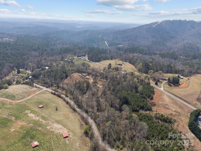 2311 Freemantown Rd, Lake Lure, NC 28746 - drone / aerial view with a mountain view, a rural view, and a forest view