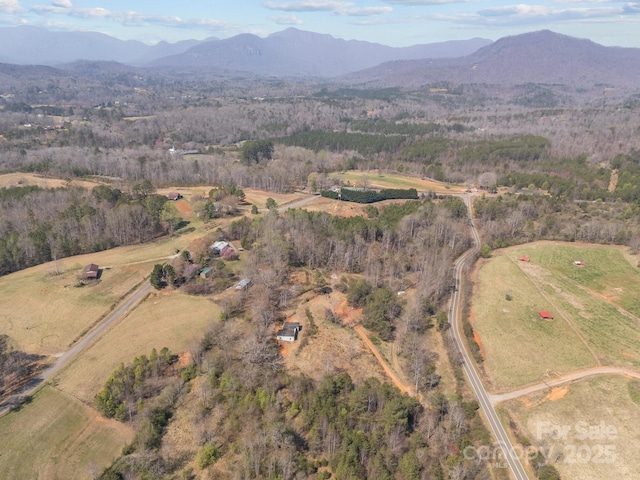 2311 Freemantown Rd, Lake Lure, NC 28746 - birds eye view of property featuring a mountain view
