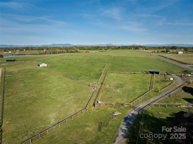 570 Lambs Grill Rd, Rutherfordton, NC 28139 - bird's eye view with a mountain view and a rural view