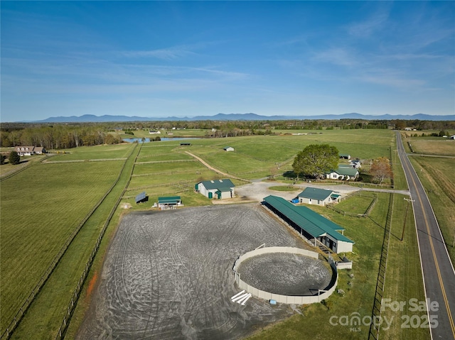 570 Lambs Grill Rd, Rutherfordton, NC 28139 - aerial view with a mountain view and a rural view
