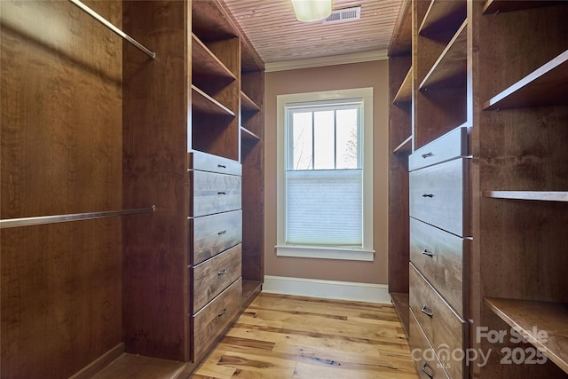 570 Lambs Grill Rd, Rutherfordton, NC 28139 - spacious closet with light wood finished floors and visible vents