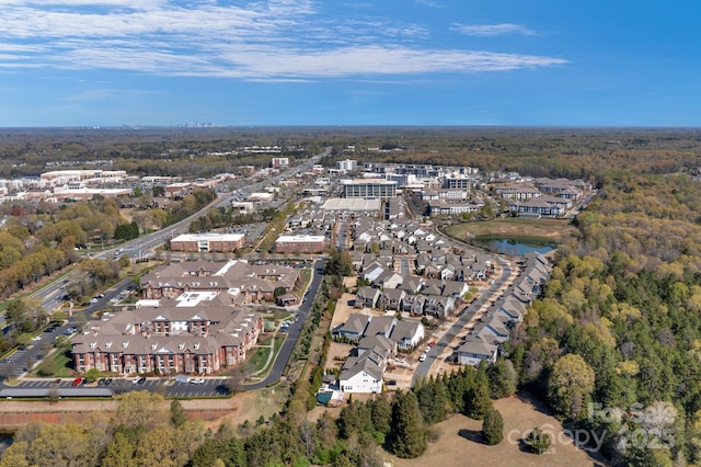 bird's eye view with a residential view