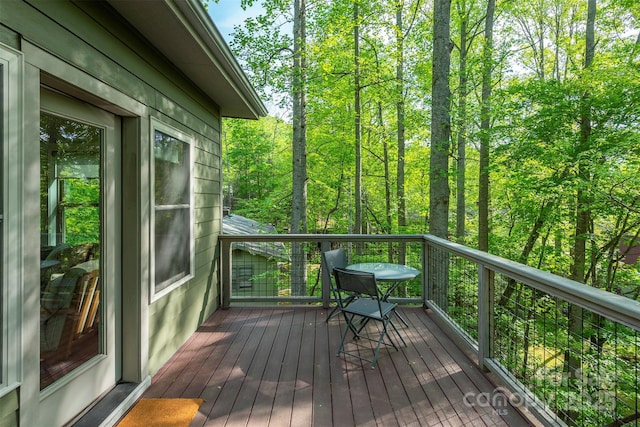 102 Kanawha Dr, Montreat, NC 28757 - view of wooden terrace