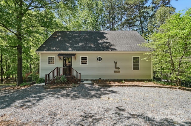9711 Pine Tree Rd, Norwood, NC 28128 - view of front of property featuring a shingled roof