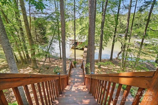 9711 Pine Tree Rd, Norwood, NC 28128 - exterior space with a water view