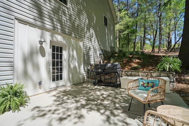 9711 Pine Tree Rd, Norwood, NC 28128 - view of patio featuring grilling area