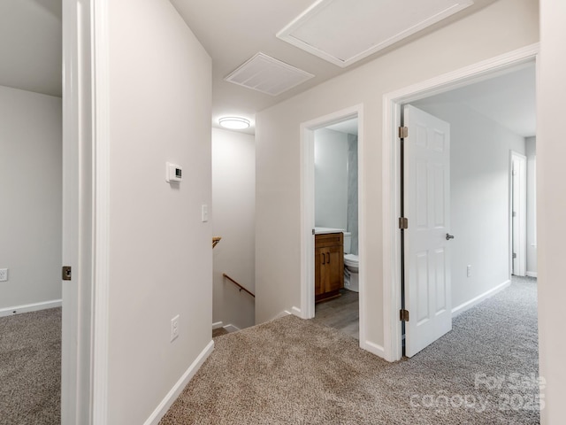 570 Key W Ave, Kannapolis, NC 28081 - corridor featuring an upstairs landing, carpet floors, and baseboards