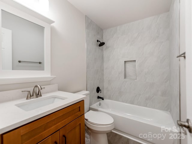 570 Key W Ave, Kannapolis, NC 28081 - full bath with toilet, bathing tub / shower combination, and vanity