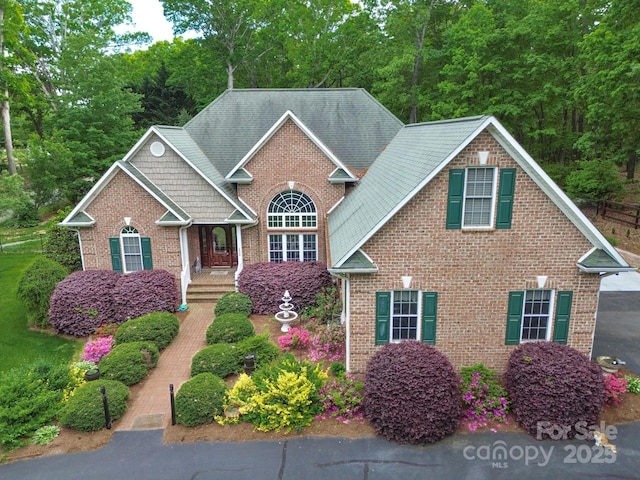 view of front of property with brick siding