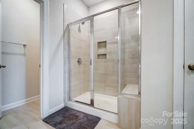4337 Duplin Dr, Charlotte, NC 28214 - full bathroom with baseboards and a shower stall