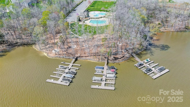 4337 Duplin Dr, Charlotte, NC 28214 - drone / aerial view with a water view