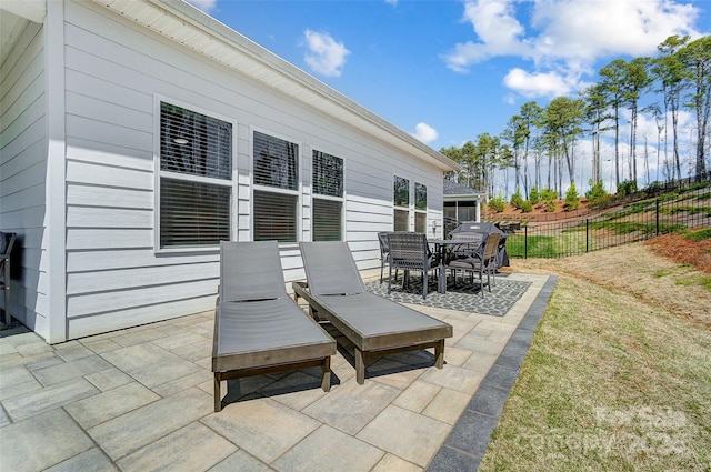 4337 Duplin Dr, Charlotte, NC 28214 - view of patio / terrace with outdoor dining area and fence
