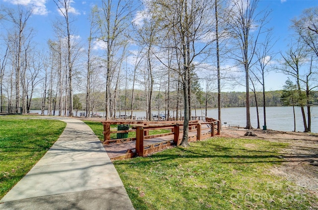 4337 Duplin Dr, Charlotte, NC 28214 - view of home's community with a water view and a yard