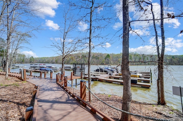 4337 Duplin Dr, Charlotte, NC 28214 - view of dock featuring a water view