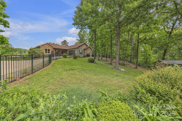 298 Poplar Grove Ct, Taylorsville, NC 28681 - view of yard with fence