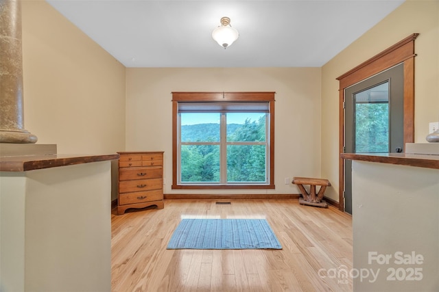 298 Poplar Grove Ct, Taylorsville, NC 28681 - interior space featuring baseboards, visible vents, a wealth of natural light, and wood finished floors