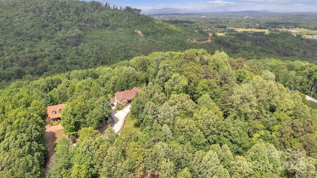 298 Poplar Grove Ct, Taylorsville, NC 28681 - aerial view featuring a wooded view