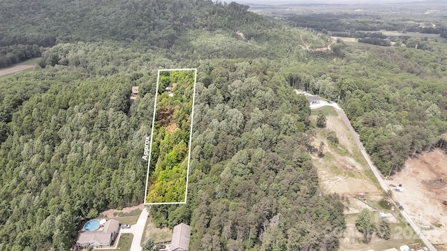 298 Poplar Grove Ct, Taylorsville, NC 28681 - aerial view with a view of trees