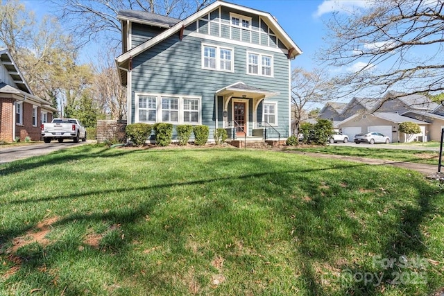 213 S Academy St, Mooresville, NC 28115 - view of front of home with a front yard