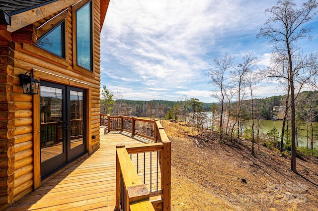 1519 Reflections Edge Dr, Granite Falls, NC 28630 - view of wooden deck