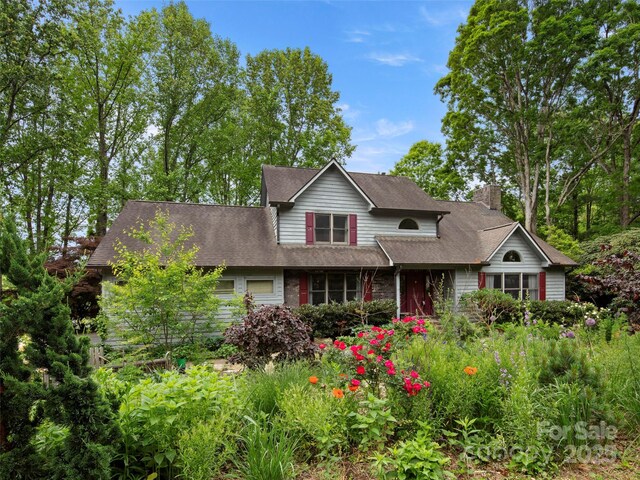 5 Spring Cove Ct, Arden, NC 28704 - traditional-style home with a chimney and a shingled roof