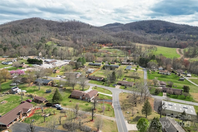 3829 Norman Rd, Morganton, NC 28655 - drone / aerial view with a forest view and a mountain view