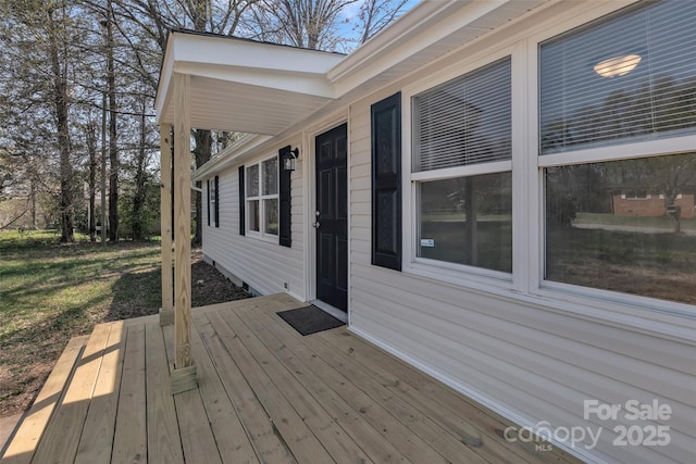 view of deck