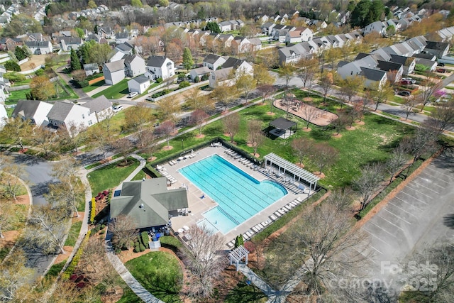 9113 Cinder Ln, Huntersville, NC 28078 - bird's eye view with a residential view