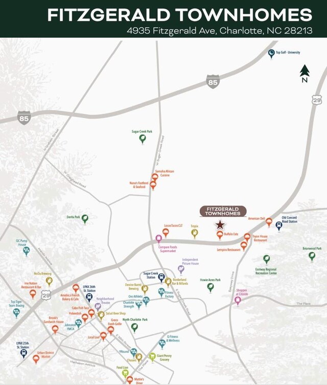 4965 Fitzgerald Ave, Charlotte, NC 28213 - map