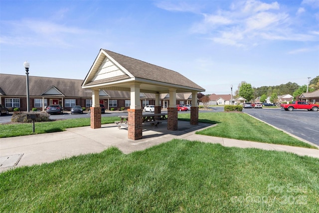2783 Clover Rd NW, Concord, NC 28027 - surrounding community with a yard and a gazebo