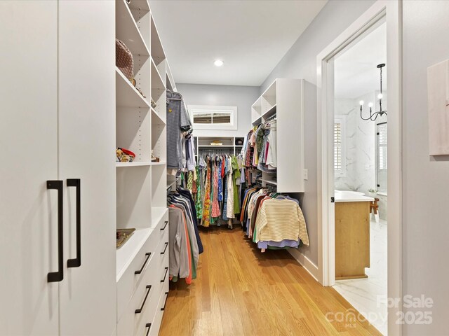 911 Abilene Ln, Fort Mill, SC 29715 - spacious closet featuring light wood-style floors